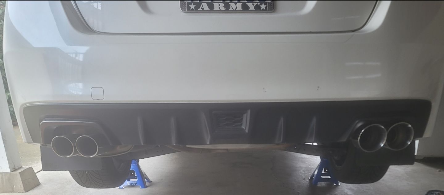Customer photo review of 2015-Up Subaru WRX / STi Muffler Delete Axle Back 4 Inch Quad Tips Exhaust
