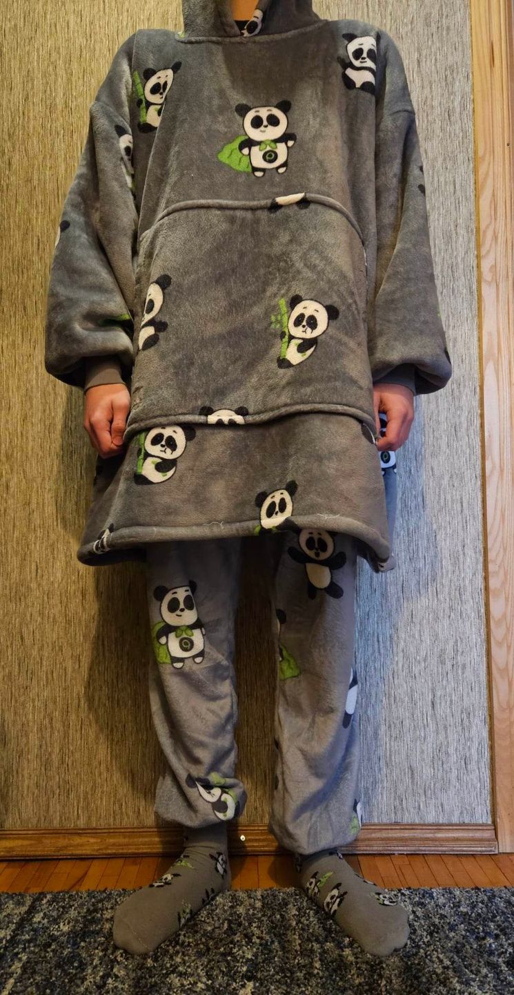 Customer photo review of Super Panda kelnės