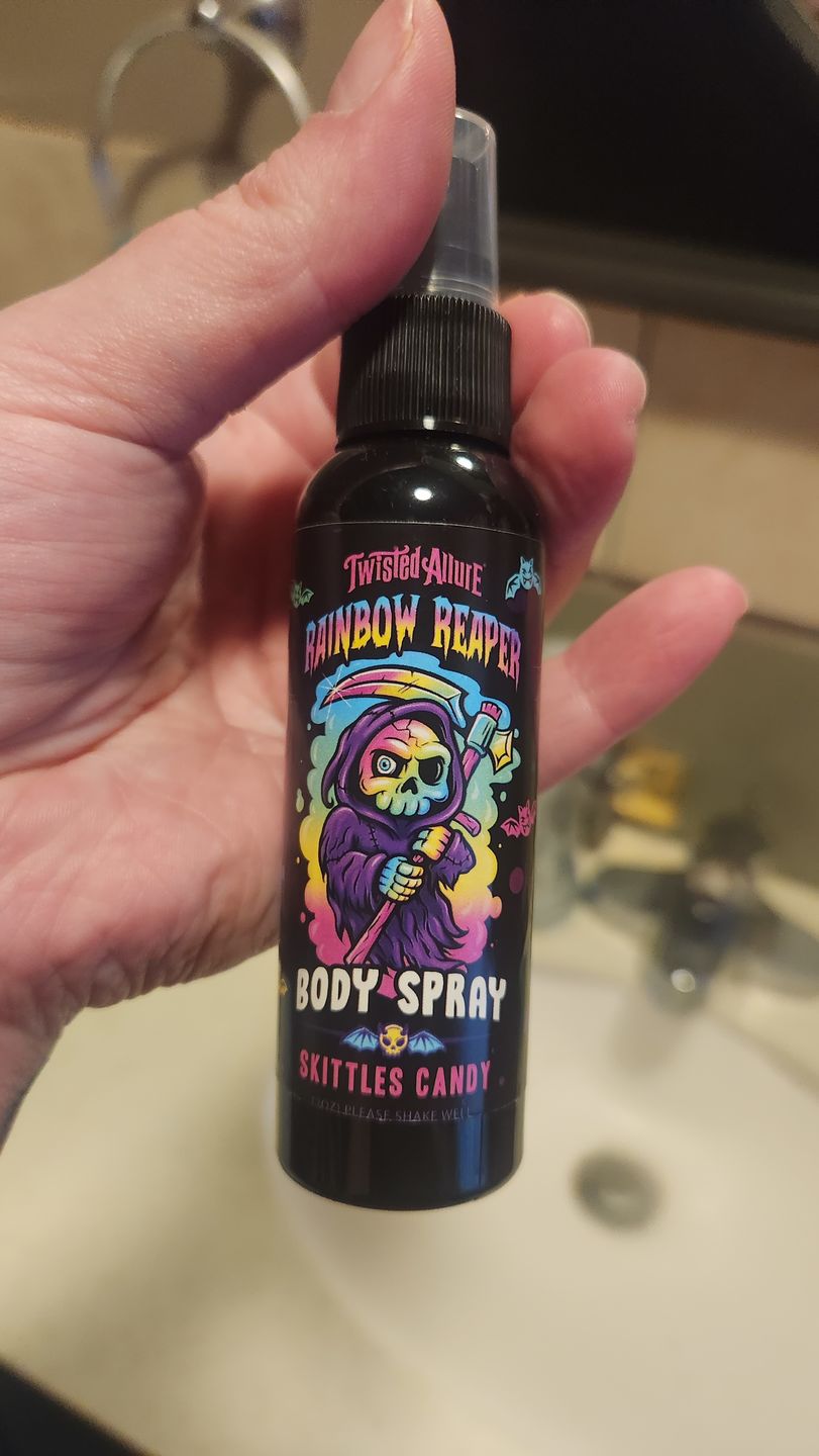 Customer photo review of Rainbow Reaper Body Spray