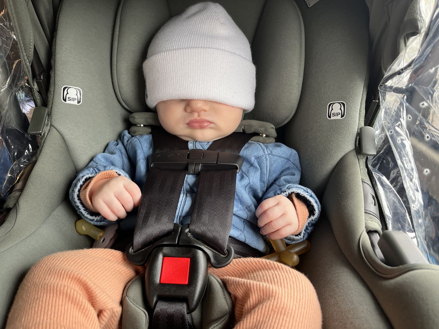 Customer photo review of 1-pack natural hevea tree rubber moonjax® baby teether
