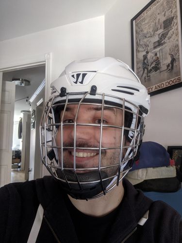Customer photo review of Warrior Krown PX+ Hockey Helmet
