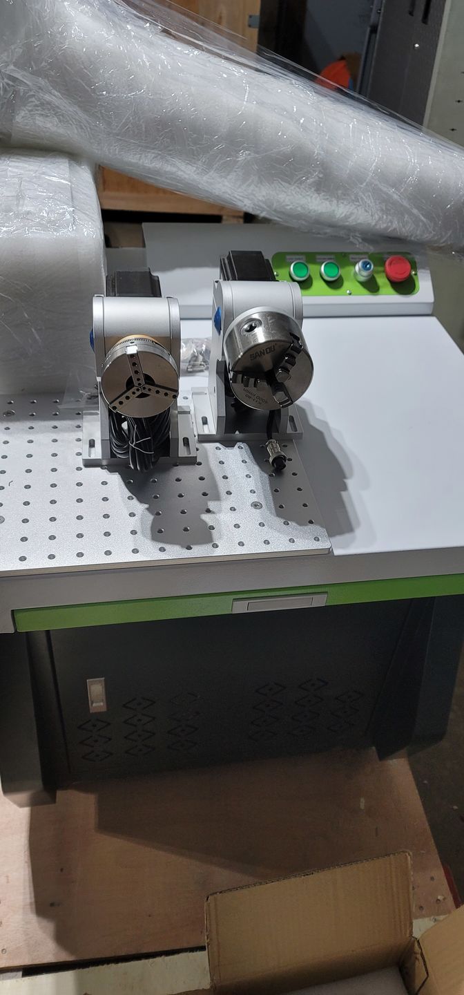 Customer photo review of Cloudray D69 D80 D100 A Series Rotary Attachment Set