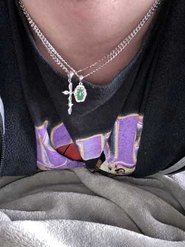 Customer photo review of .925 jaded pendant & necklace
