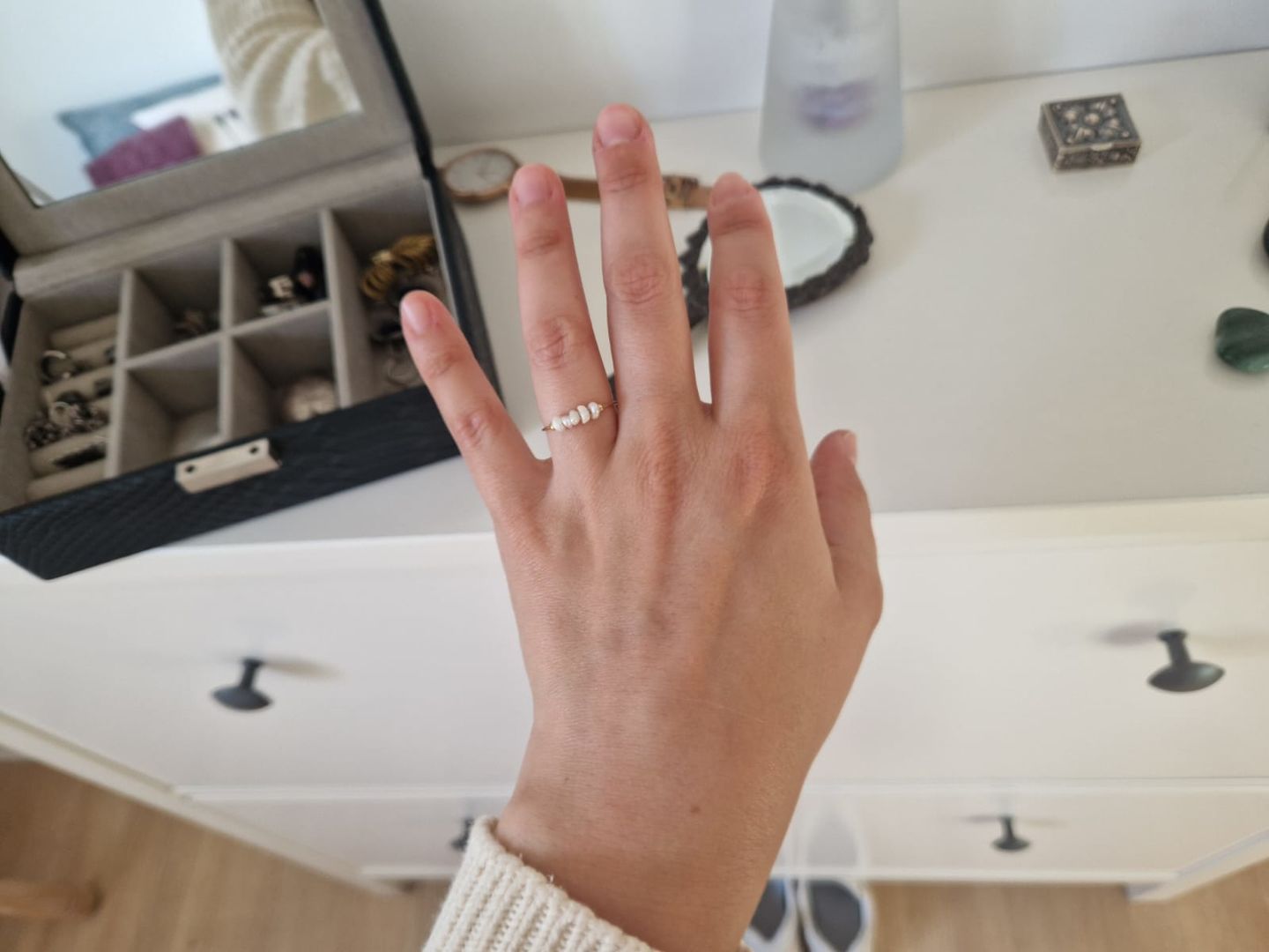 Customer photo review of Classic Freshwater Pearl Ring