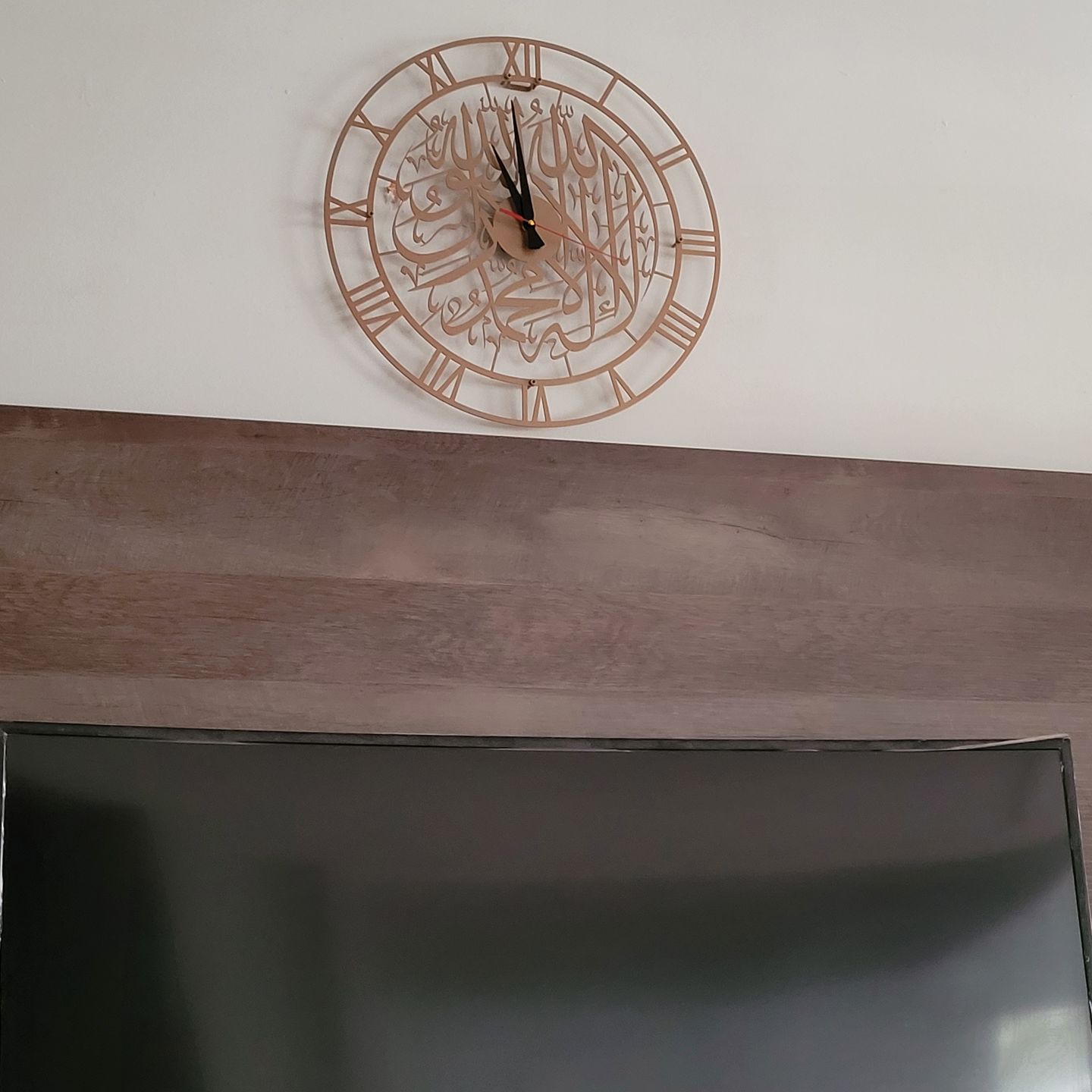 Customer photo review of First Kalima Metal Islamic Wall Clock