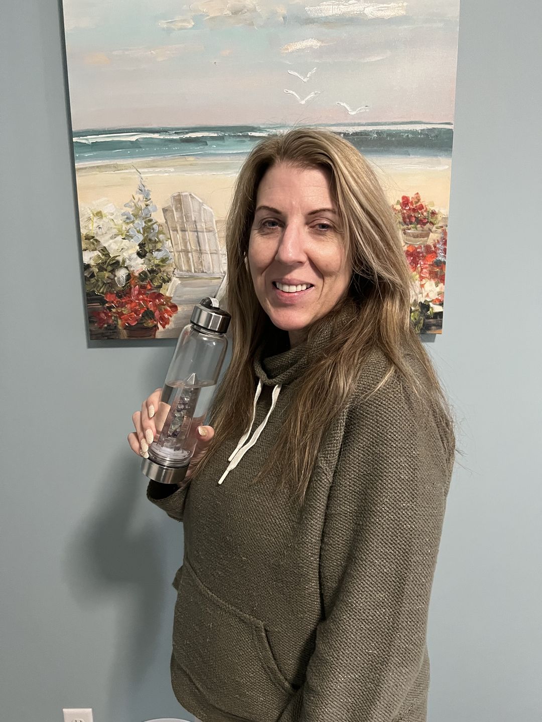 Customer photo review of Crystal Elixir Water Bottle