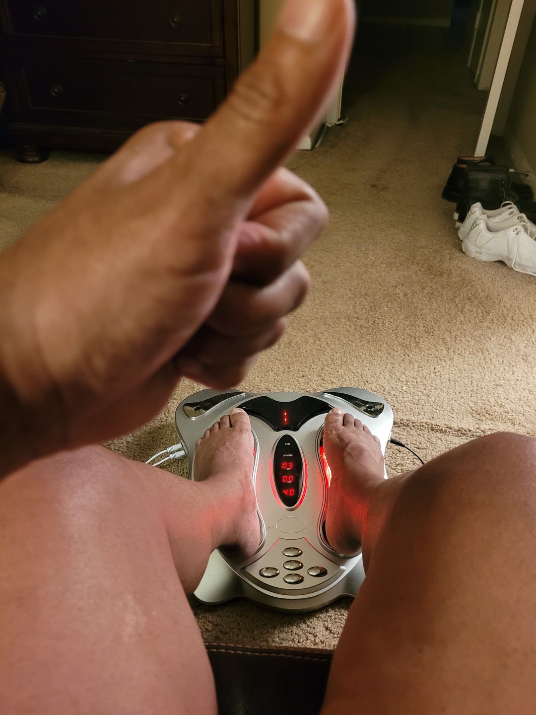 Customer photo review of HALIPAX™ Multifunctional TENS Infrared Foot Massager