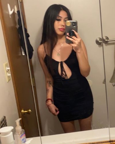 Customer photo review of Polly Mini Dress (BLACK)
