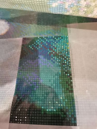 Customer photo review of 5D Diamond Painting AB Steine Pilze mit Schmetterlingen