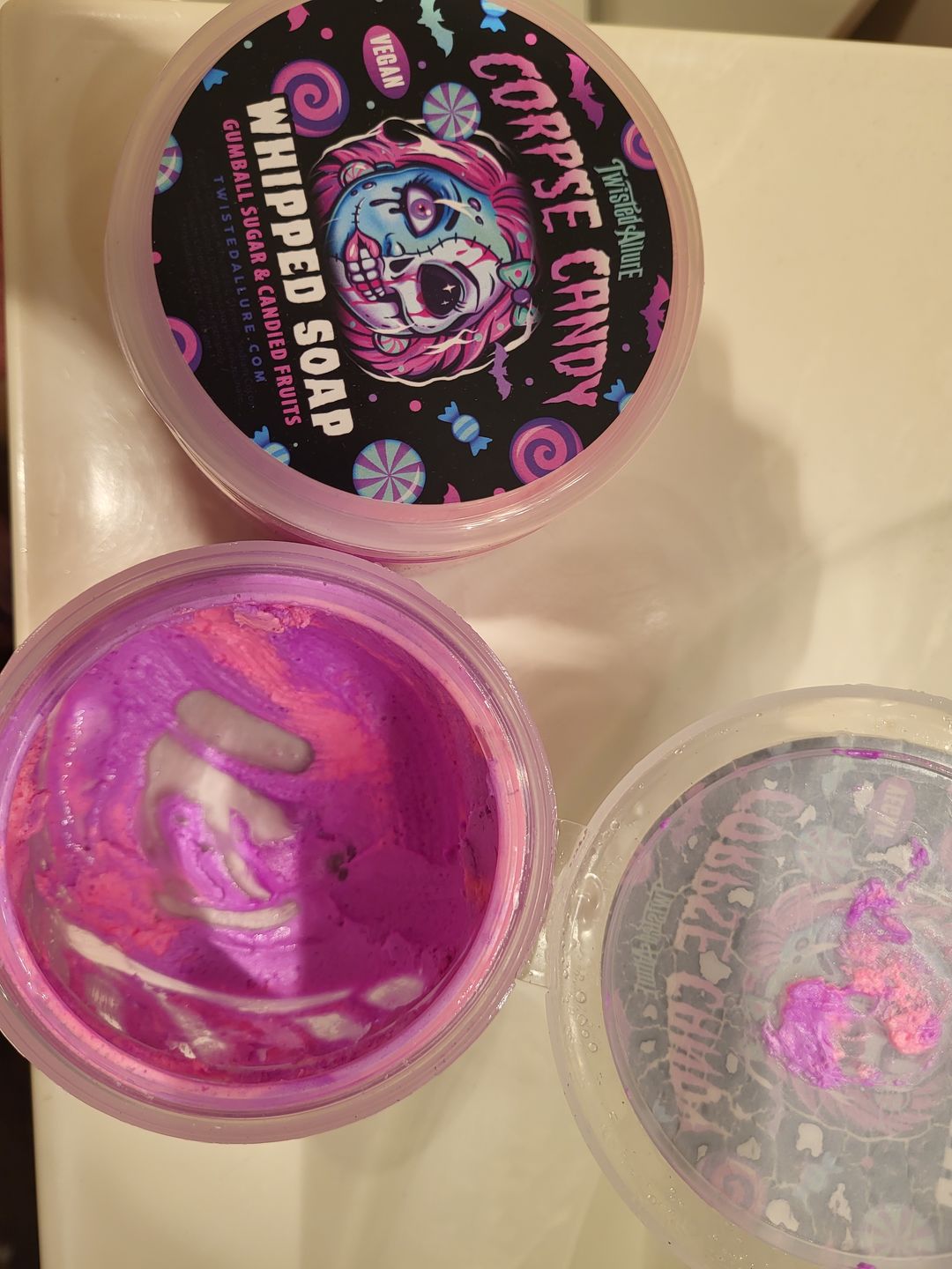 Customer photo review of Corpse Candy Whipped Soap (Gumball sugar & Candy fruits)