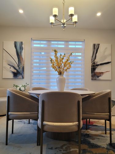Customer photo review of 'Abstract Unity' Framed Canvas (Set of 2)