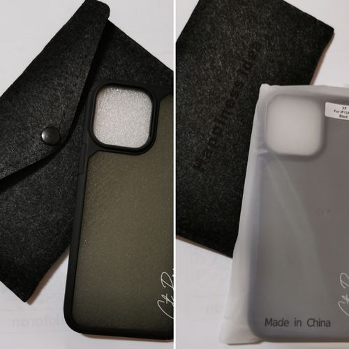 Customer photo review of Carbon Fiber Texture Semi-Transparent Case for iPhone