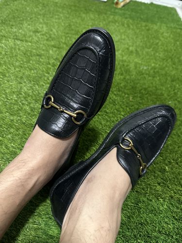 Customer photo review of Wayne Penny Loafer - Black Croco Leather (Crepe Sole)