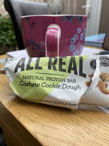 Customer photo review of Cashew Cookie Dough Protein Bar
