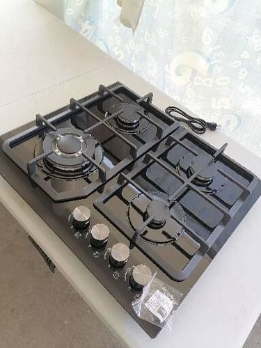 Customer photo review of Parrilla Gas Cristal Templado 4 Quemadores Estufillas Hogar