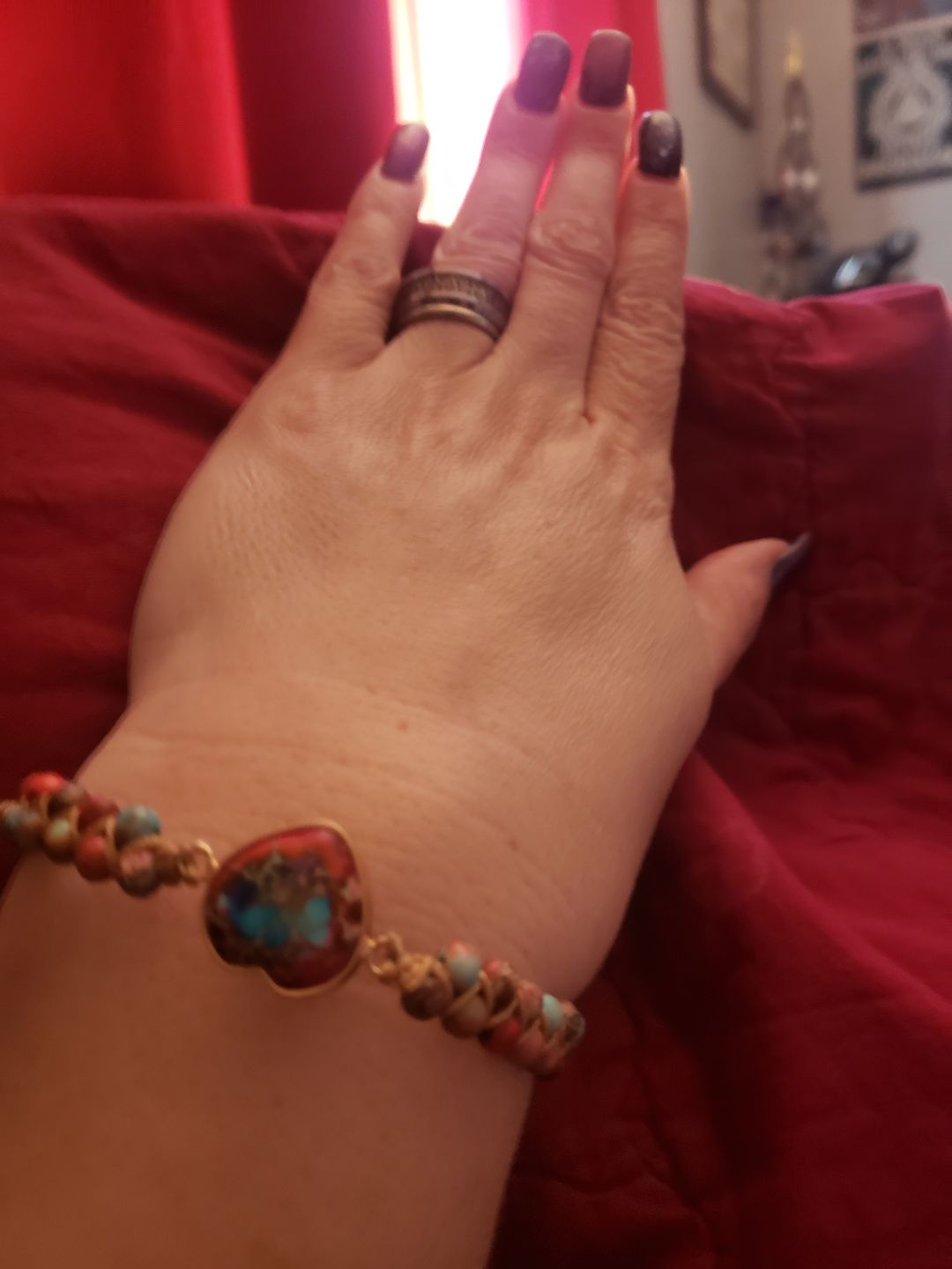 Customer photo review of Passionate Heart Jasper Bracelet