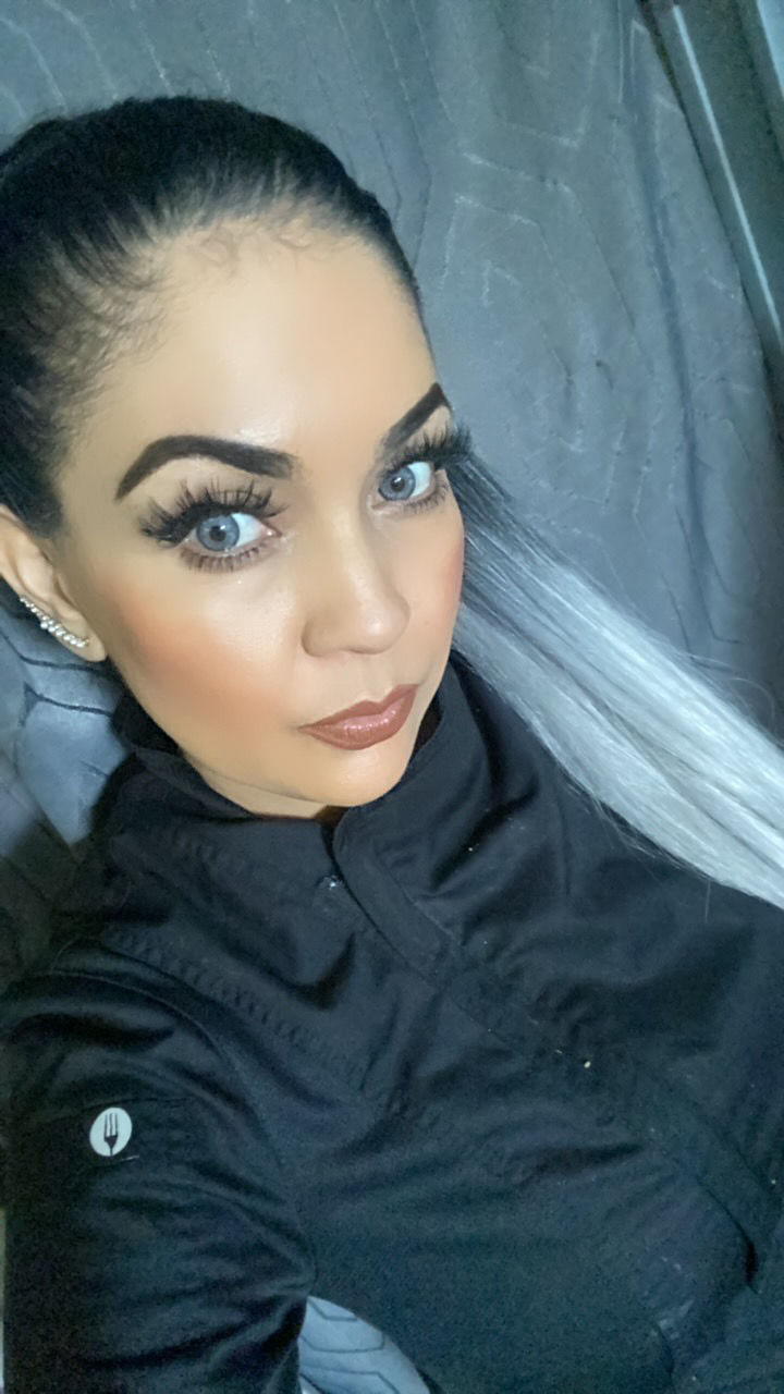 Customer photo review of Cocktail Vesper Martini Gray Colored Contact Lenses