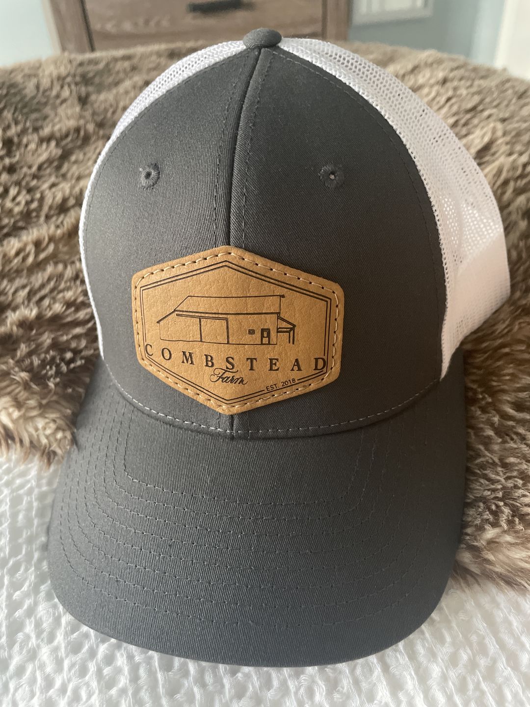 Customer photo review of Richardson 115 Custom Leather Patch Hat
