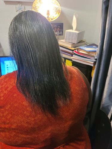 Customer photo review of Hair Potion #4: Day & Night Serum