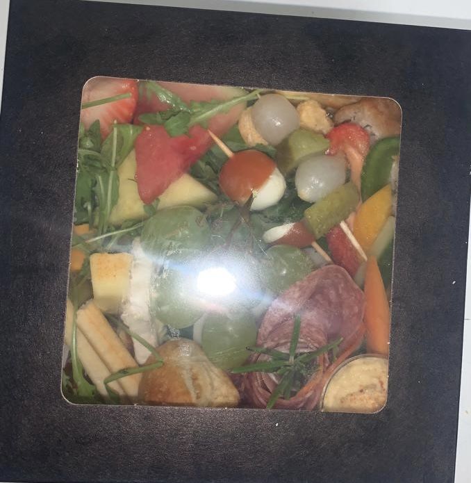 Customer photo review of Premium Cardboard Takeaway Boxes With Cellulose Clear Window Lid