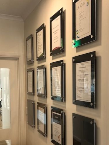 Customer photo review of Acrylic Frame - 5 cm Black Border