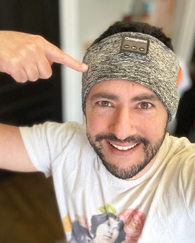 Customer photo review of CozyBand Wireless Headphones