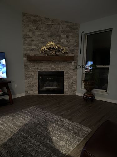 Customer photo review of Distressed Mantels