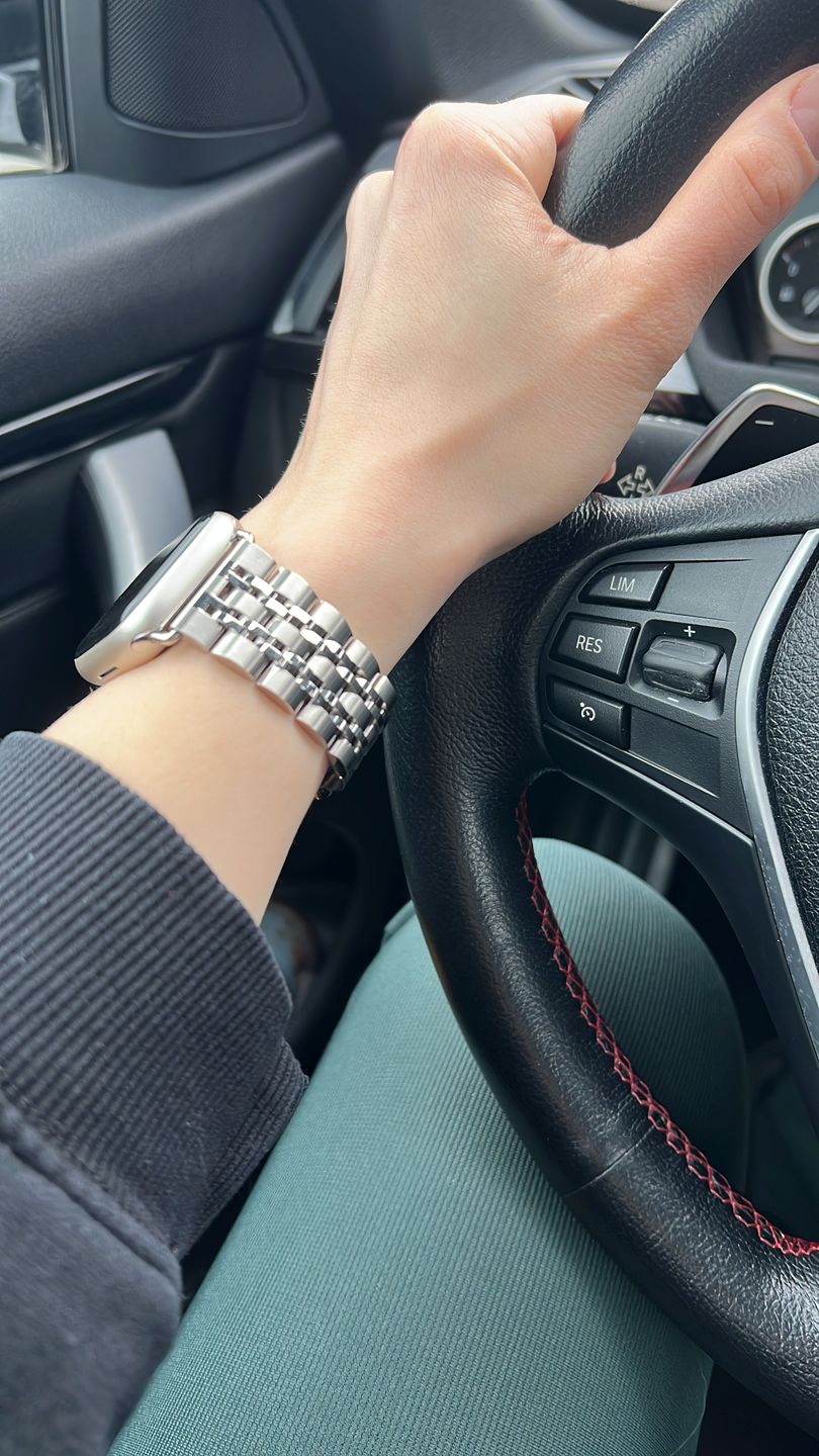 Customer photo review of Themis Stainless Band