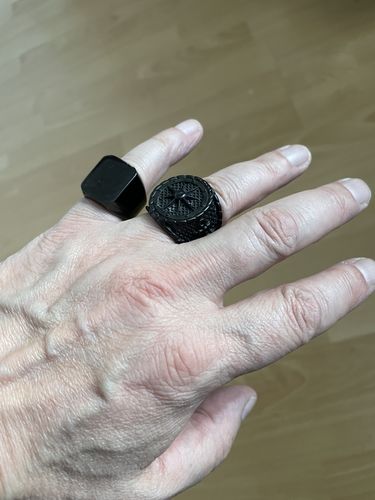 Customer photo review of Square Black Ring