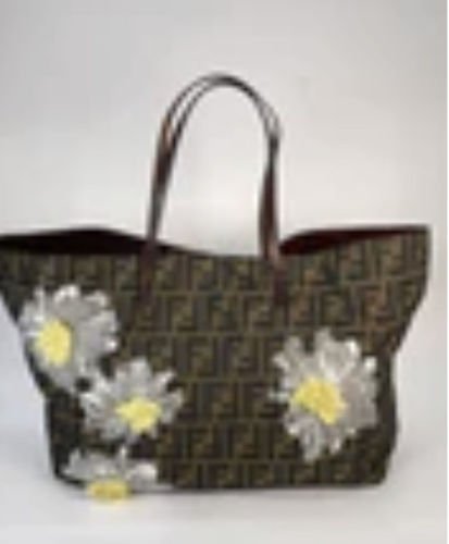Customer photo review of PRELOVED Fendi Zucca Flower Patchwork Tote 3BTRVC2 013023