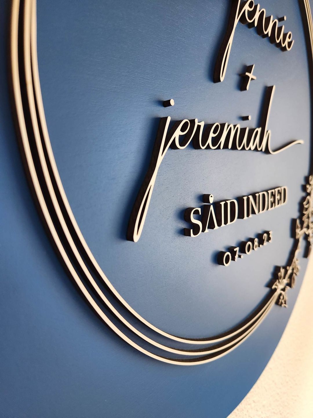 Customer photo review of Custom Round Indoor 3D Logo Sign For Businesses  | Laser Cut Wood Sign | Business Logo Sign | Custom Wood Sign