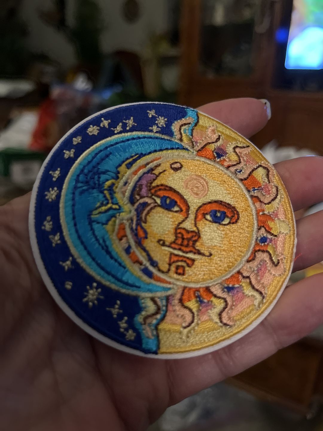 Customer photo review of Sun, Moon and Stars Patch