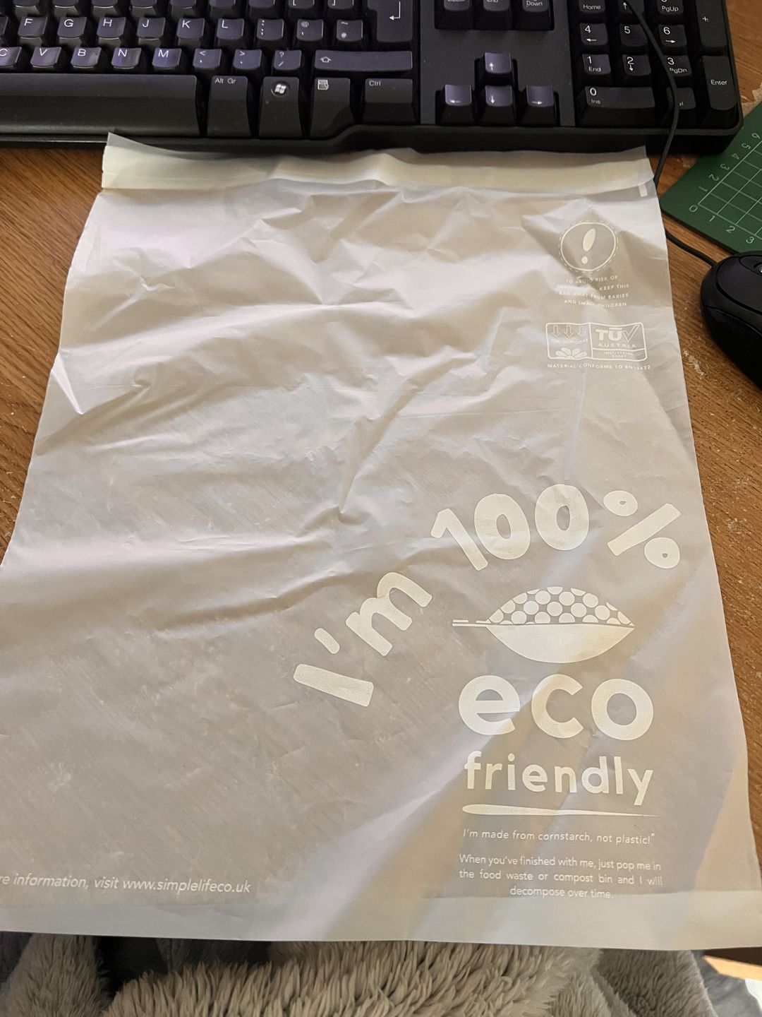 Customer photo review of Compostable Mailing Bags