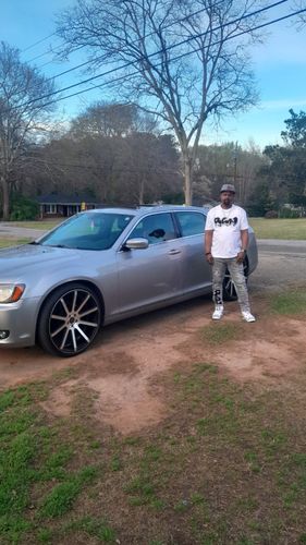 Customer photo review of Men RAW Drip Black Chenille Crew Neck and RJ003 Denim Jeans Set - White Tees / Grey Wash Jeans