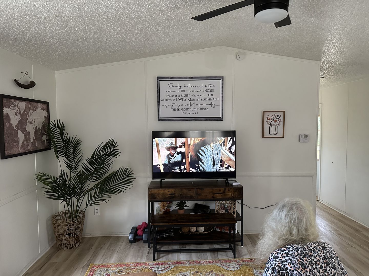 Customer photo review of Philippians 4:8 Wall Art, Whatever Is True Whatever Is Noble Canvas Print