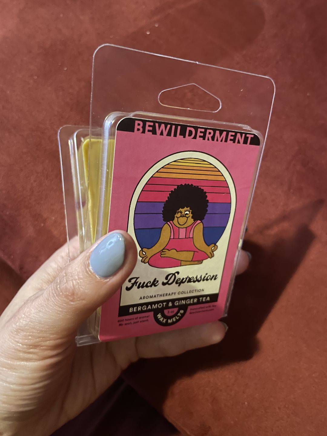Customer photo review of Fuck Depression Wax Melts
