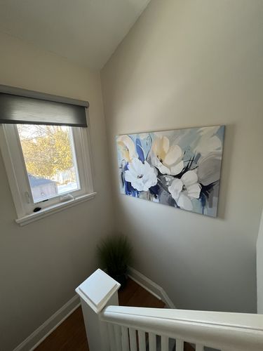 Customer photo review of 'Abstract Flower' Framed Canvas