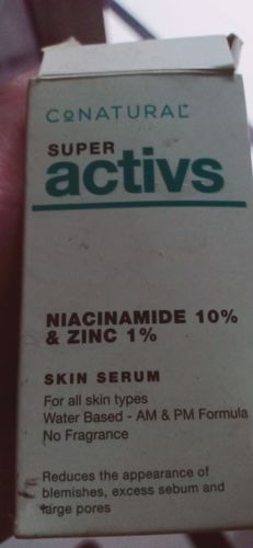 Customer photo review of Niacinamide 10% + Zinc 1% - Super Activs Skin Serum