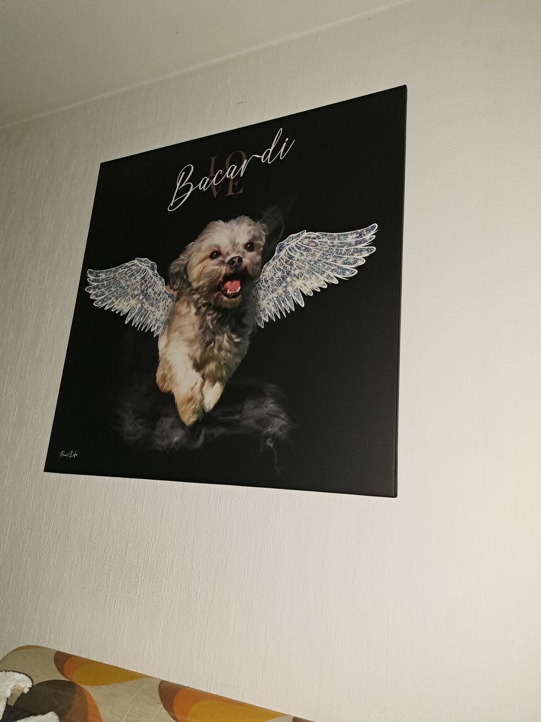 Customer photo review of Personalisiertes Portrait - Diamant Engel Stil