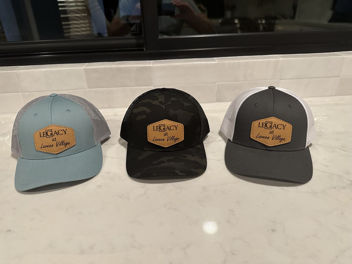 Customer photo review of Richardson 862 Camo Custom Leather Patch Hat