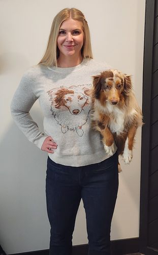 Customer photo review of Full-Body Pet Custom Sweater