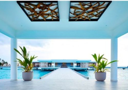 Customer photo review of MAZE Raumteiler Teakholz 140cm x 140cm