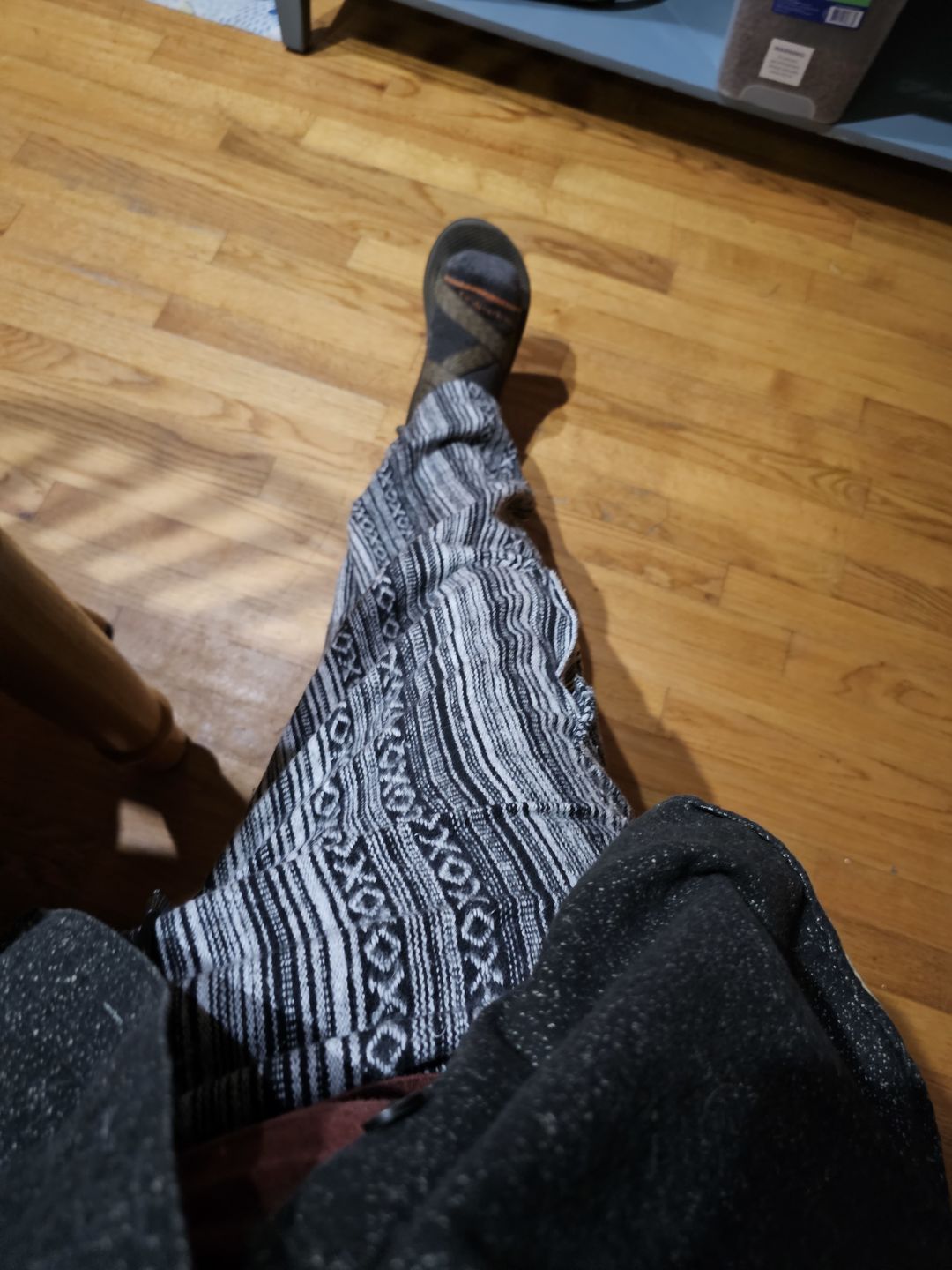 Customer photo review of Woven Cotton Cargo Pants