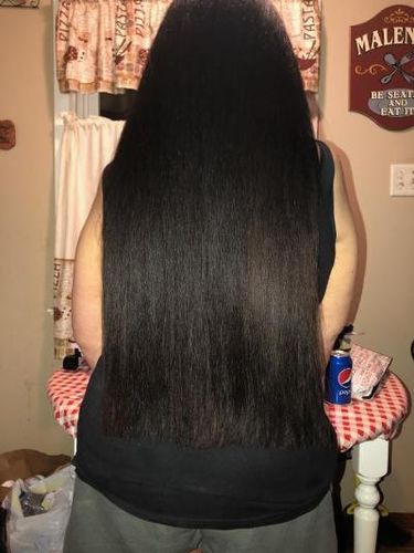 Customer photo review of Keratin Therapy Shampoo