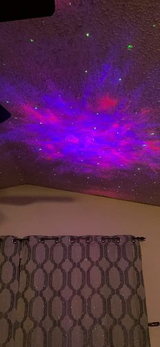 Customer photo review of Astronaut Galaxy Projector