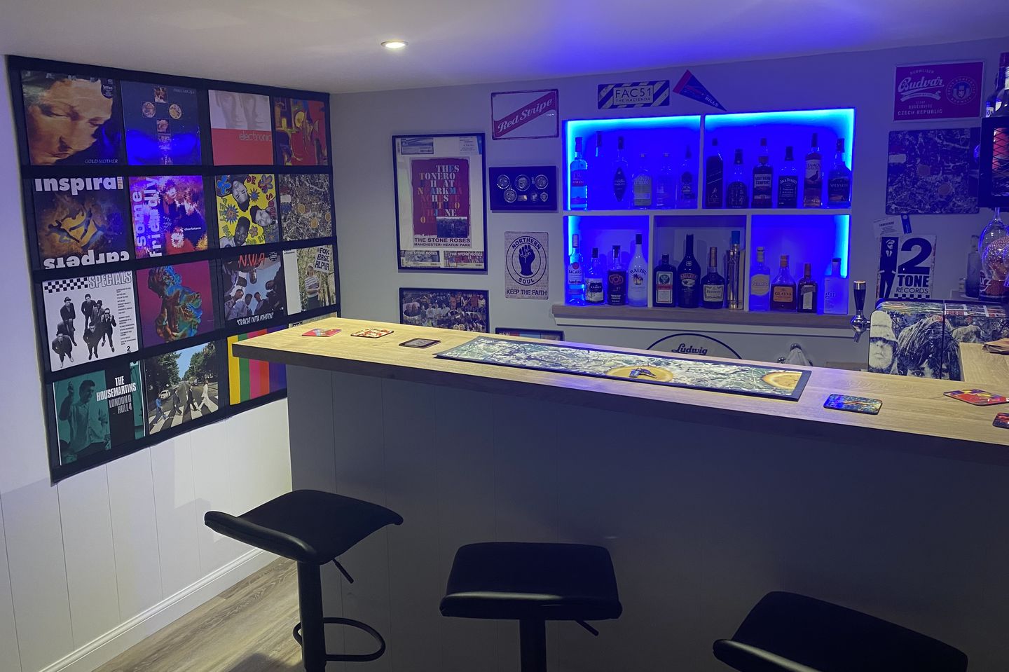 Customer photo review of 12" Vinyl Record Display Frame - LP Wall Storage