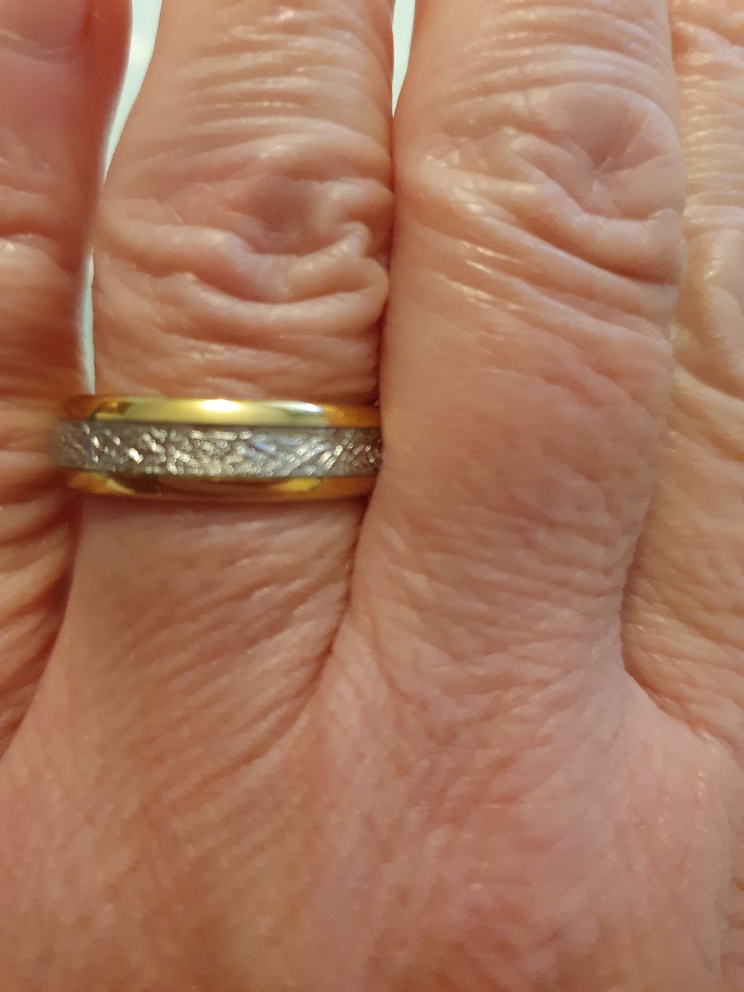 Customer photo review of The Golden Steel 6mm Wonder Ring