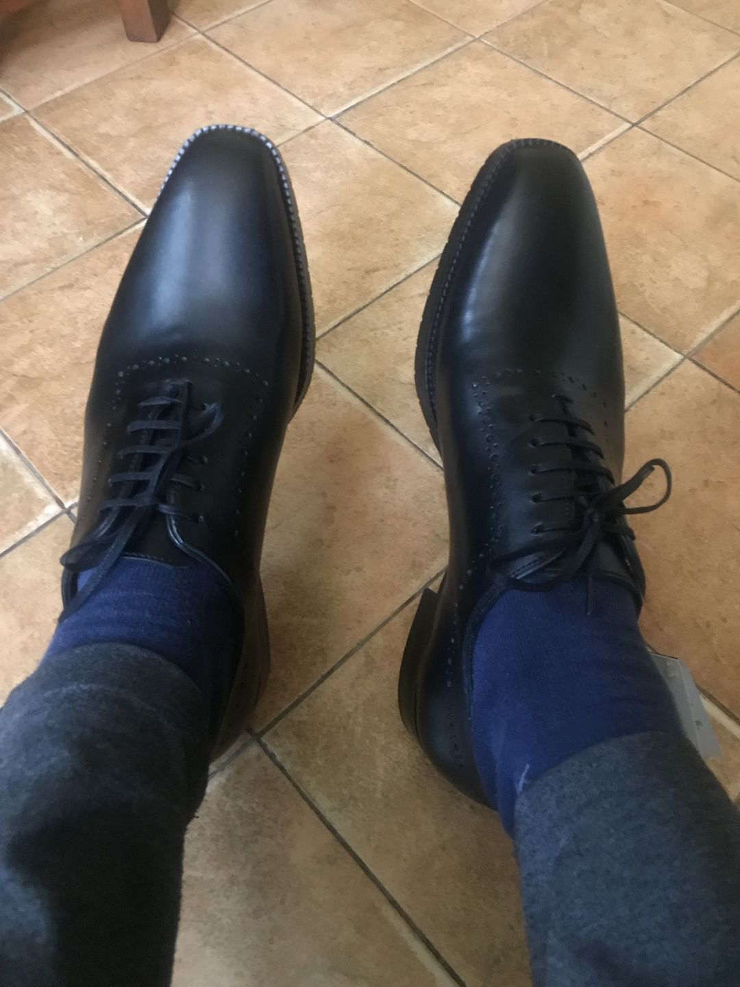 Customer photo review of Wholecut Oxfords - Black