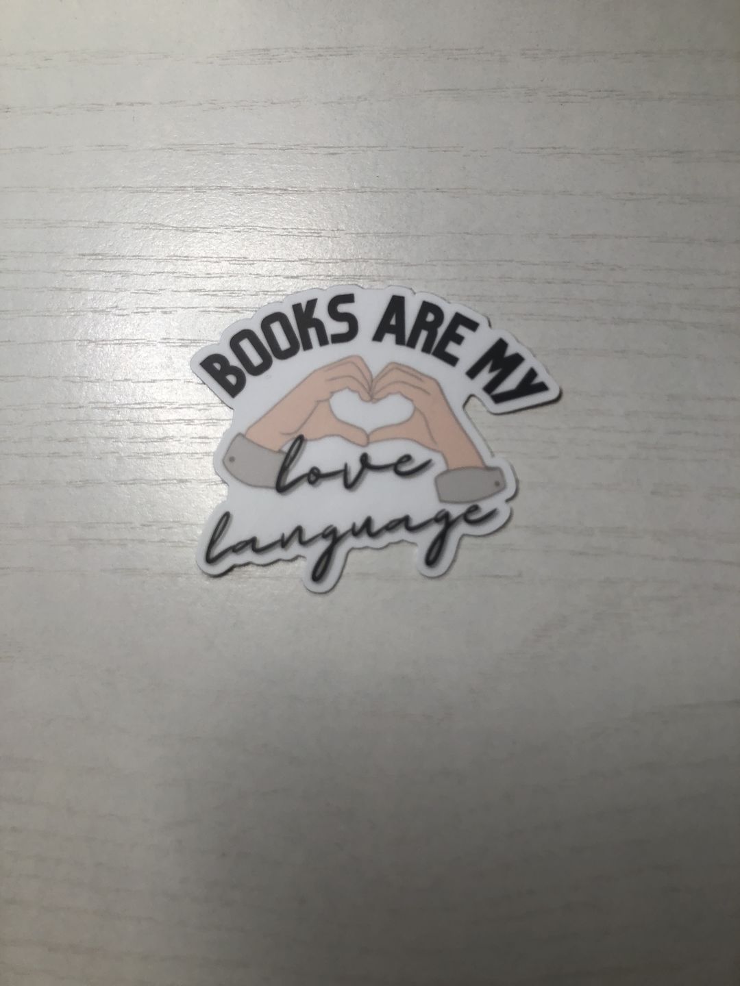 Customer photo review of books are my love language