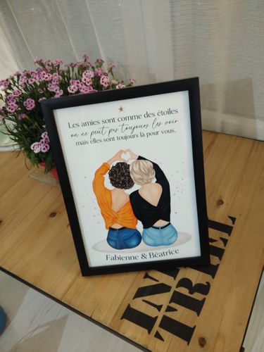 Customer photo review of Affiche Personnalisée - Meilleures Amies